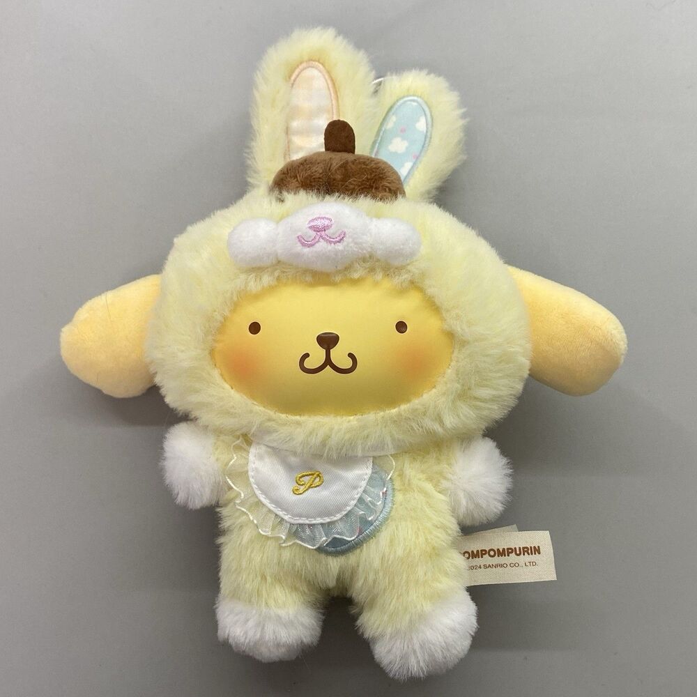 TOPTOY Sanrio Elf Bunny Baby Series Pompompurin Vinyl Plush Keychain Bag Pendant